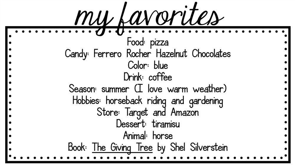 My Favorites 